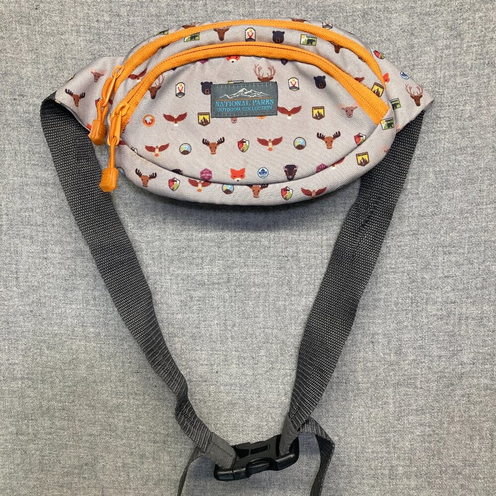 National Parks Spectator Waist Bag Fanny Pack Multicolor Animal Adjustable Belt